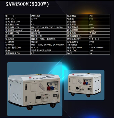 綠色能源新選擇 8千瓦靜音柴油發電機助力環保施工與應急救援